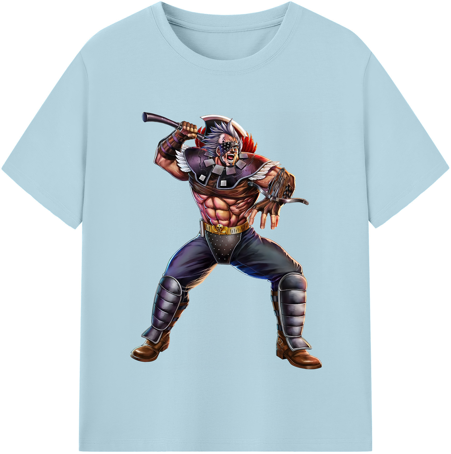 （画像用） 北斗の拳 Fist of the North Star 綿100％半袖Tシャツ（フロントプリント）